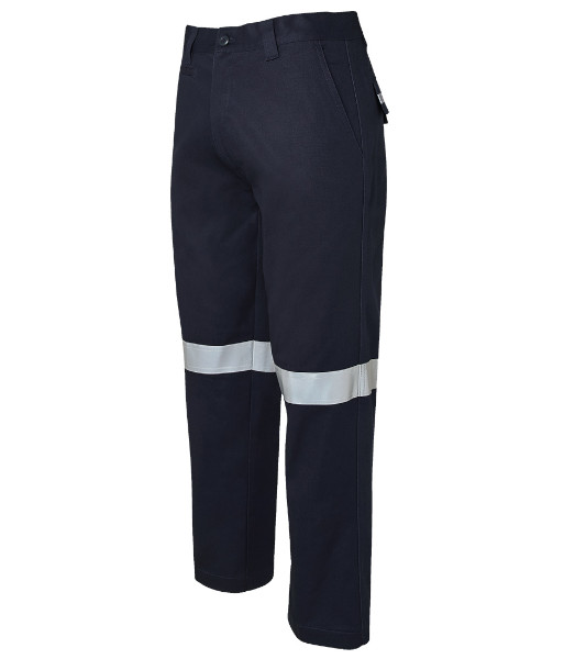 6MDNT JB’s Night Only 310gsm Cotton Mercerised Work Trouser with Tape, Navy, Sizes 67R to 107R (Regular)