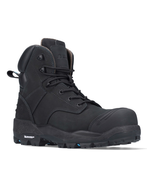804-66055 Bata Overland 150mm Zip Sided Safety Boot, Black, Sizes 5 to 14