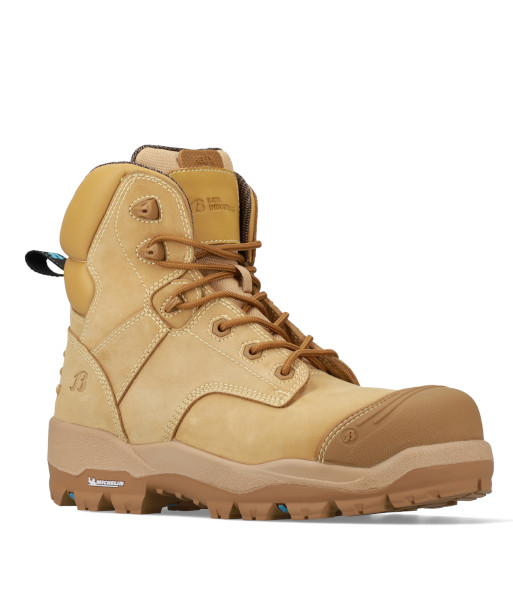 804-66055 Bata Overland 150mm Zip Sided Safety Boot, Wheat, Sizes 5 to 14