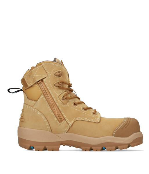 804-66055 Bata Overland 150mm Zip Sided Safety Boot, Wheat, Sizes 5 to 14
