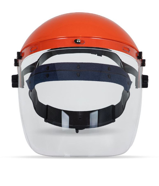8F055 JB’s Visor and Browguard, Clear Lens/Orange Frame – Anti Scratch & Anti Fog