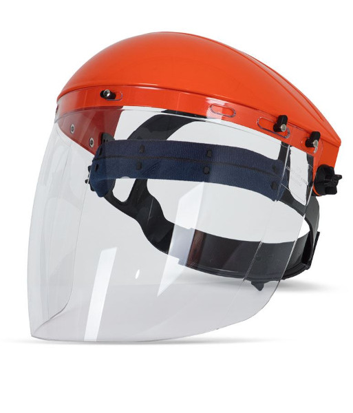8F055 JB’s Visor and Browguard, Clear Lens/Orange Frame – Anti Scratch & Anti Fog