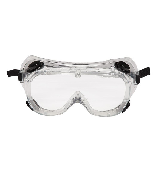 8H423 JB’s Vented Goggle, Clear Lens/Elastic Frame – Anti Scratch, 12 Pack