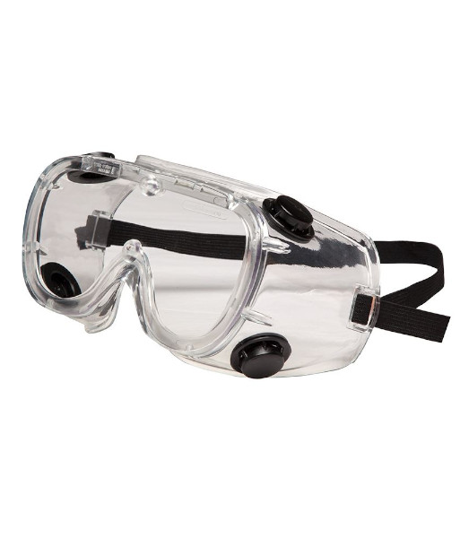 8H423 JB’s Vented Goggle, Clear Lens/Elastic Frame – Anti Scratch, 12 Pack