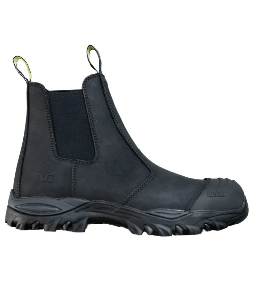 FU1501SL Munka Zebu Slip On Composite Toe Safety Boot, Black, Sizes UK4.5 to UK14 (Half Sizes Available)