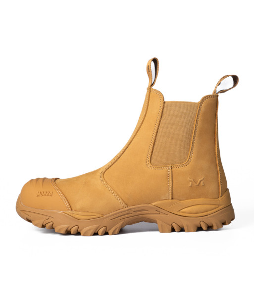 FU1501SL Munka Zebu Slip On Composite Toe Safety Boot, Wheat, Sizes UK4.5 to UK14 (Half Sizes Available)