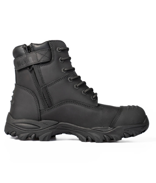 FU1948CT Munka Zebu Zip Sided Composite Toe Safety Boot, Black, Sizes UK4.5 to UK14 (Half Sizes Available)