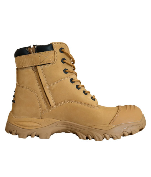 FU1948CT Munka Zebu Zip Sided Composite Toe Safety Boot, Wheat, Sizes UK4.5 to UK14 (Half Sizes Available)